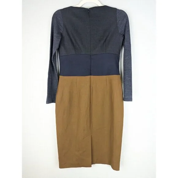 MaxMara Gray and Brown Mini Dress - Picture 8 of 15